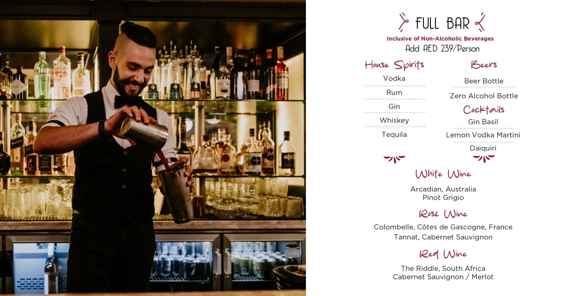 Canape selection for desktop