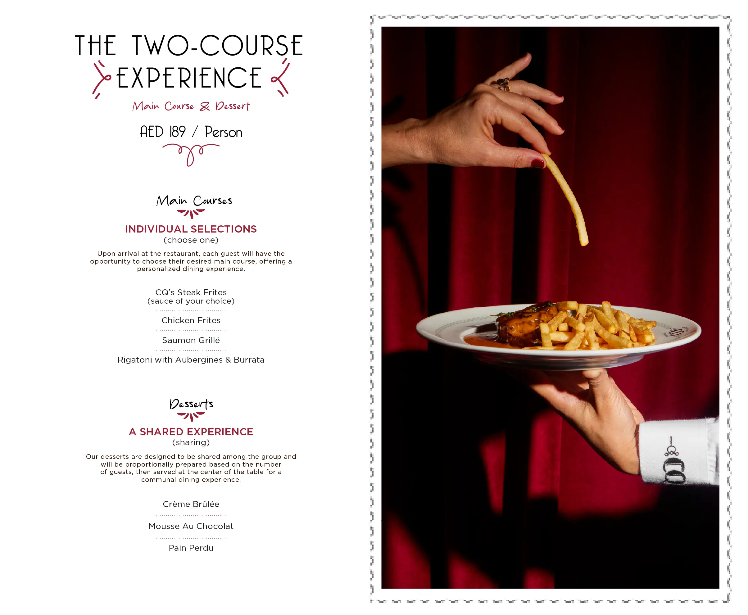 Canape selection for desktop