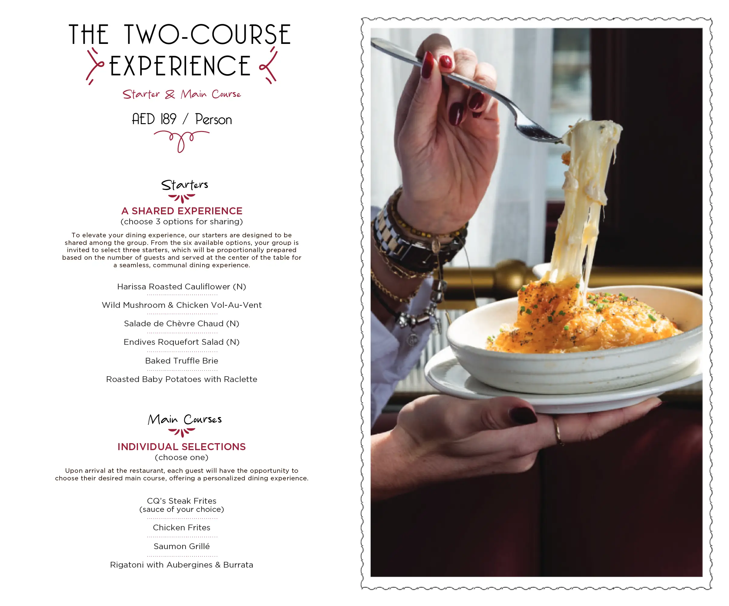 Canape selection for desktop