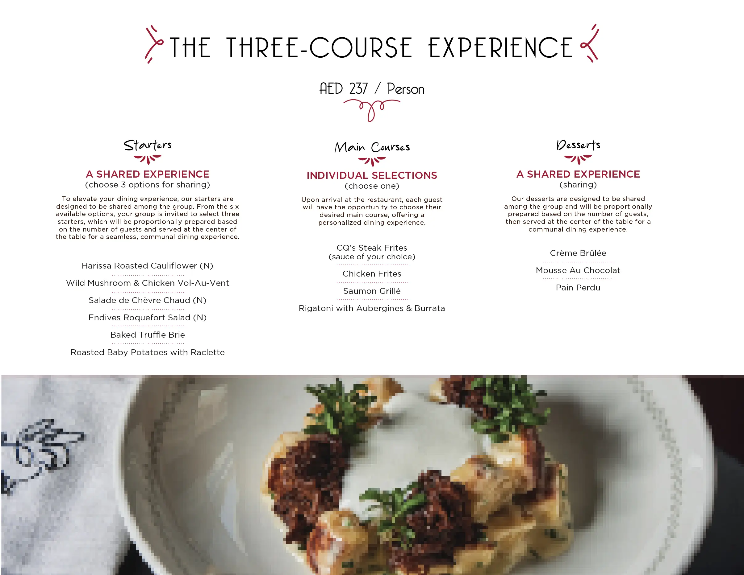 Canape selection for desktop