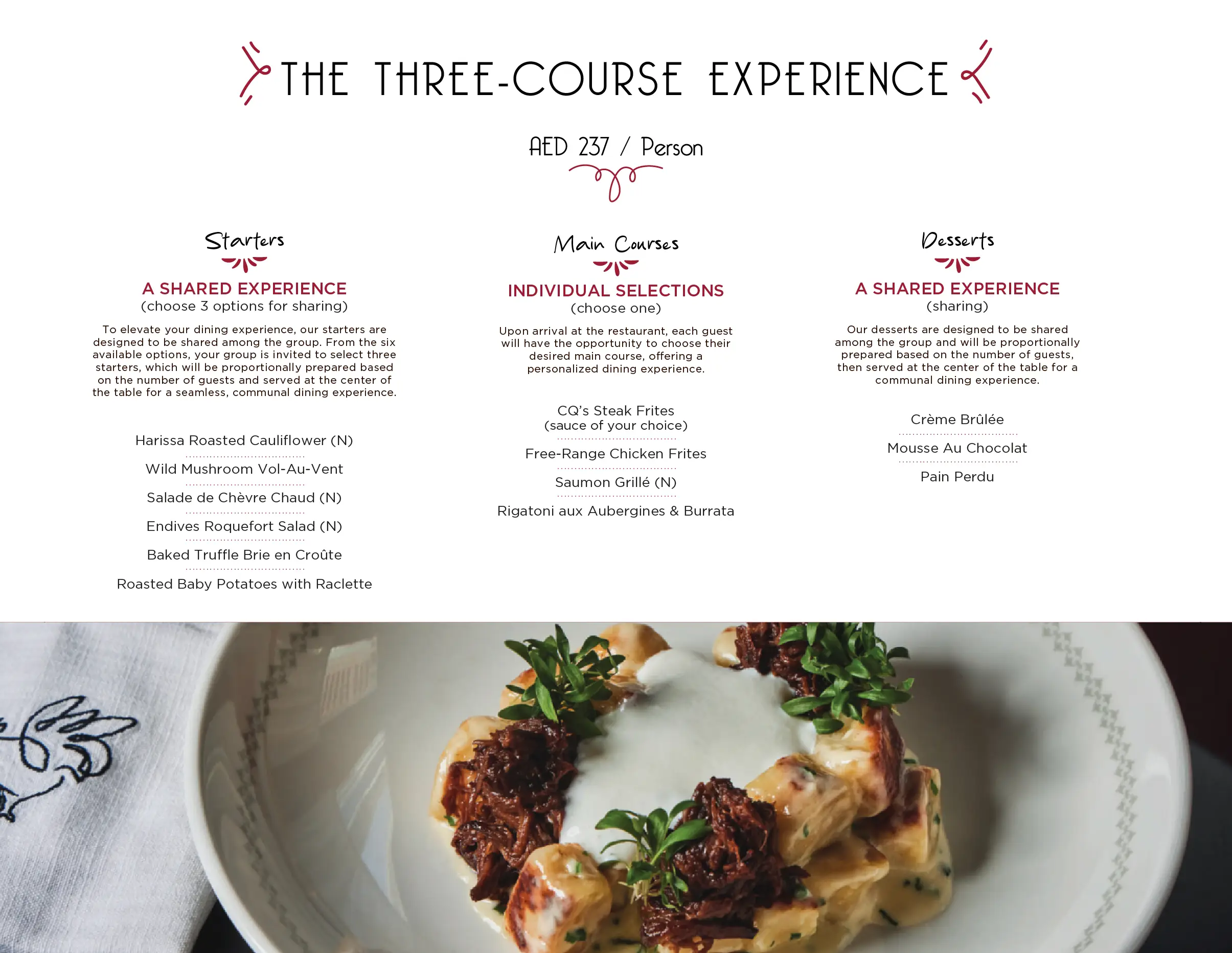 Canape selection for desktop