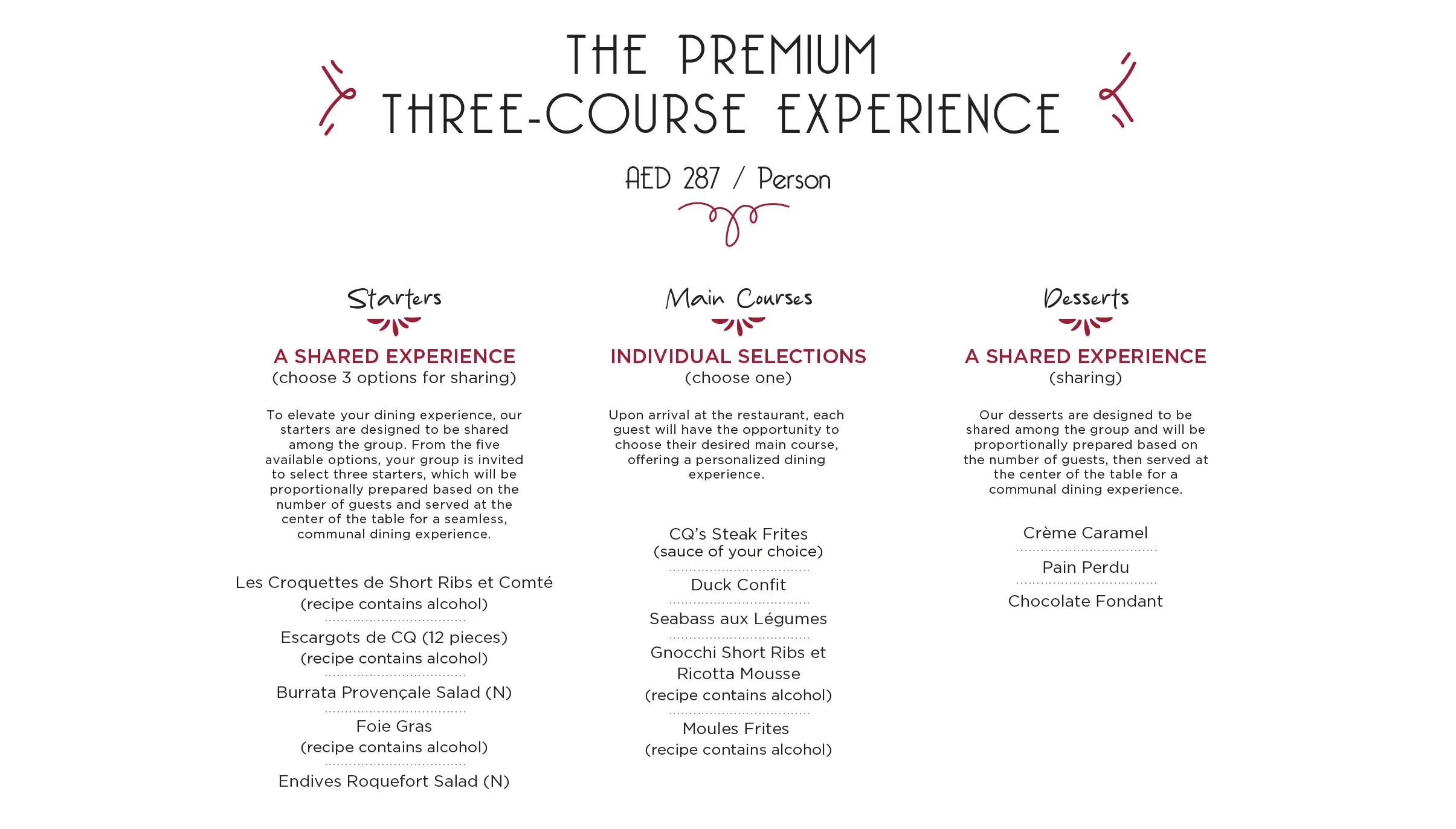 Canape selection for desktop