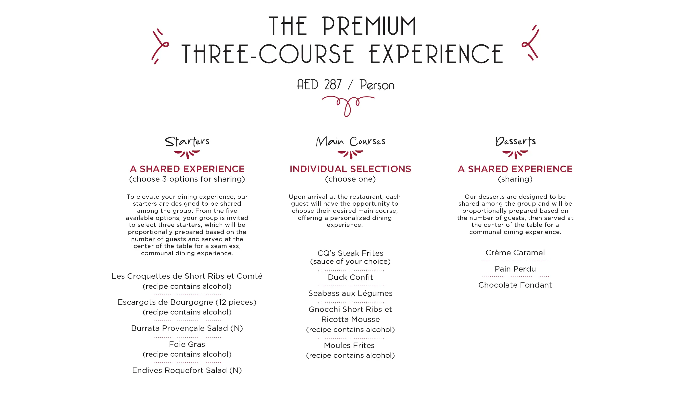 Canape selection for desktop