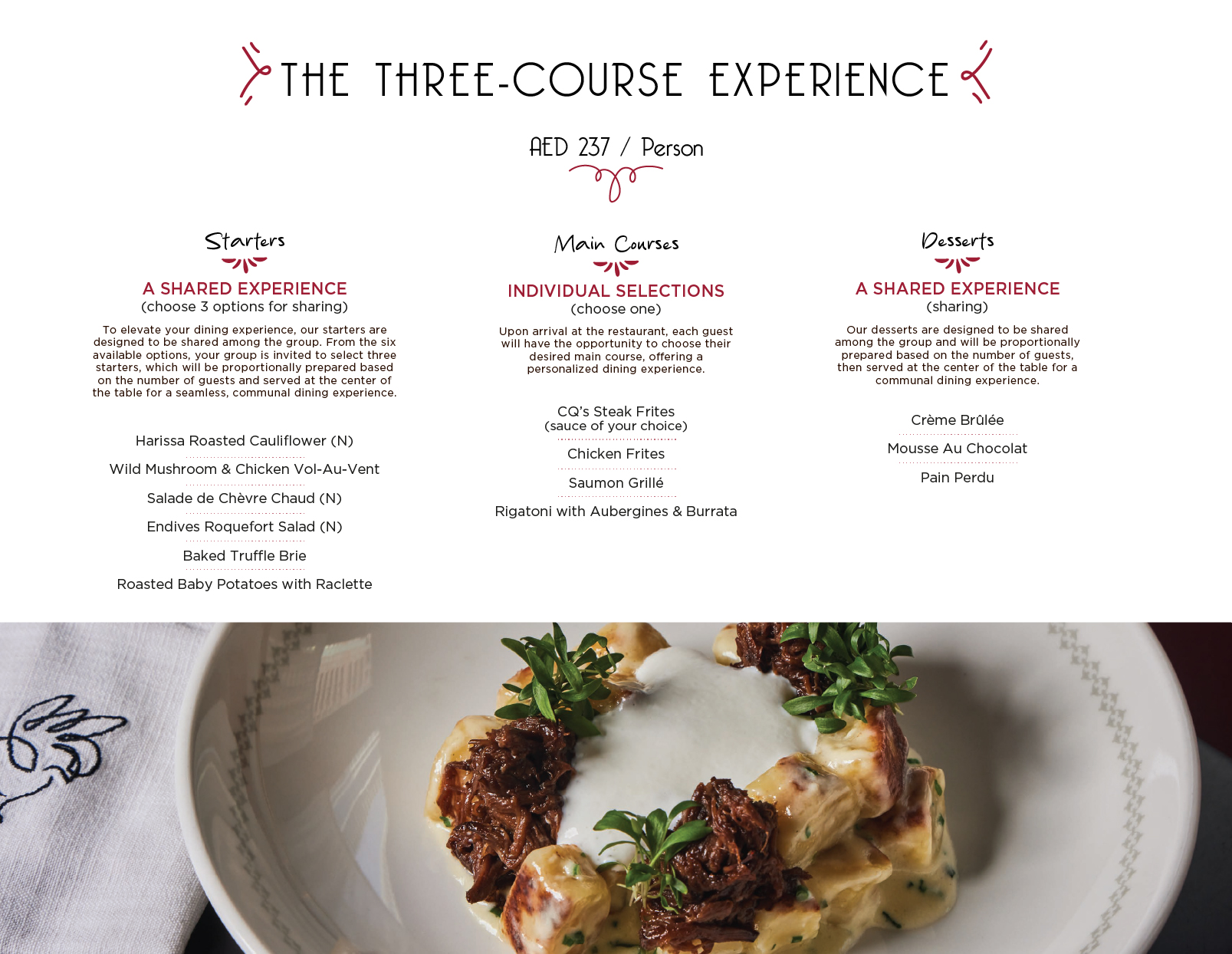 Canape selection for desktop