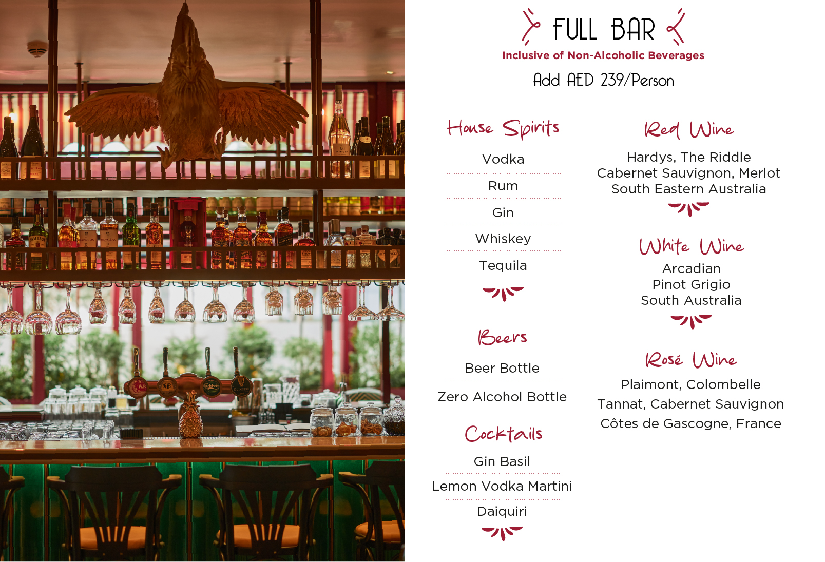 Canape selection for desktop